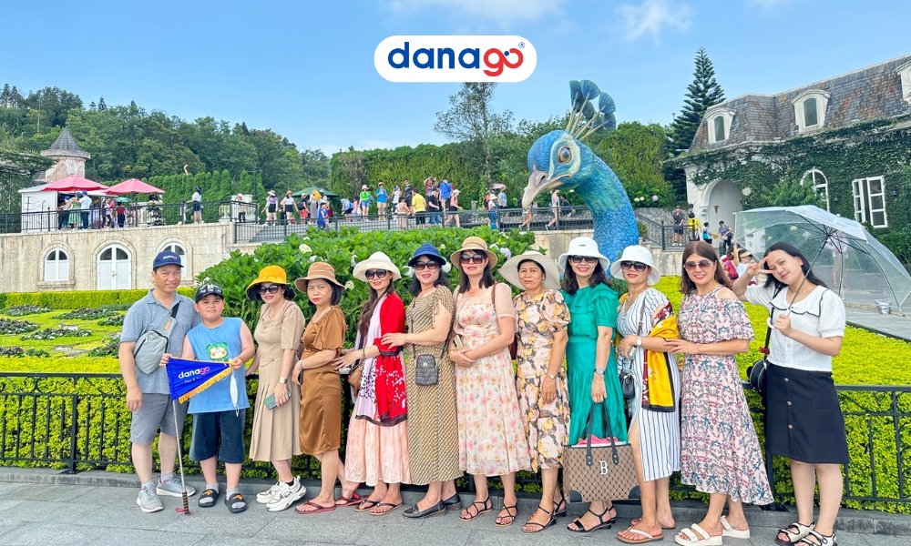 Le Jardin D’Amour flower garden at Ba Na Hills