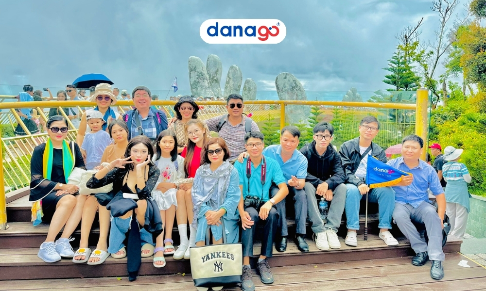 Golden Bridge Ba Na Hills – symbol of Da Nang Golden Bridge Ba Na Hills – symbol of Da Nang