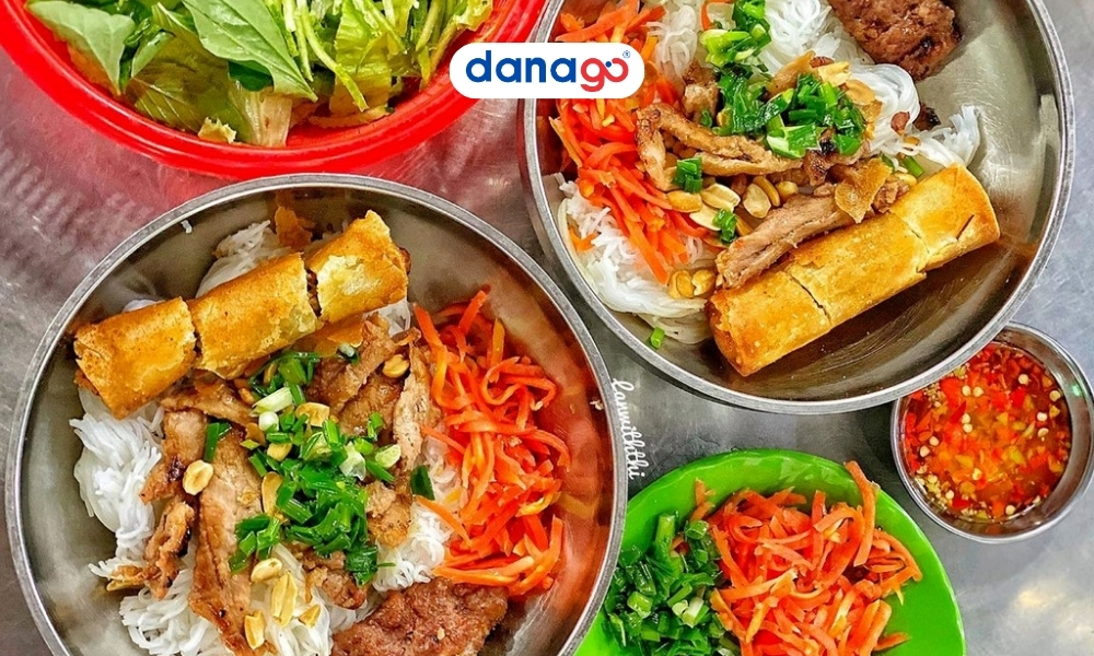 Grilled Pork Vermicelli & Nem Lui Grilled Pork Vermicelli & Nem Lui