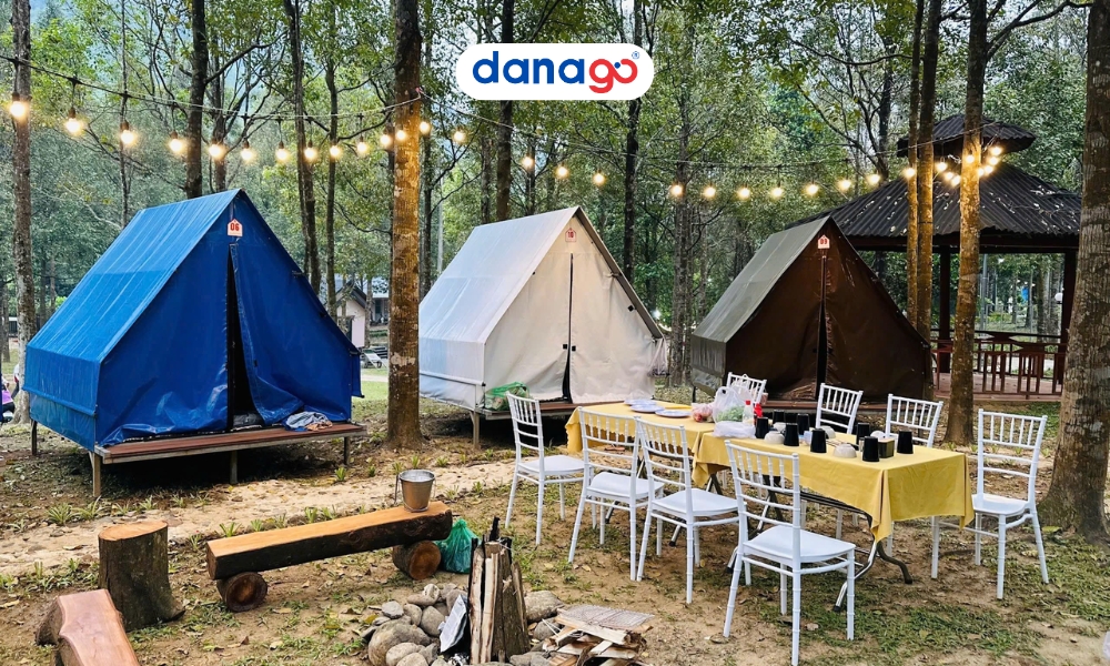 Camping area at Hoa Phu Thanh